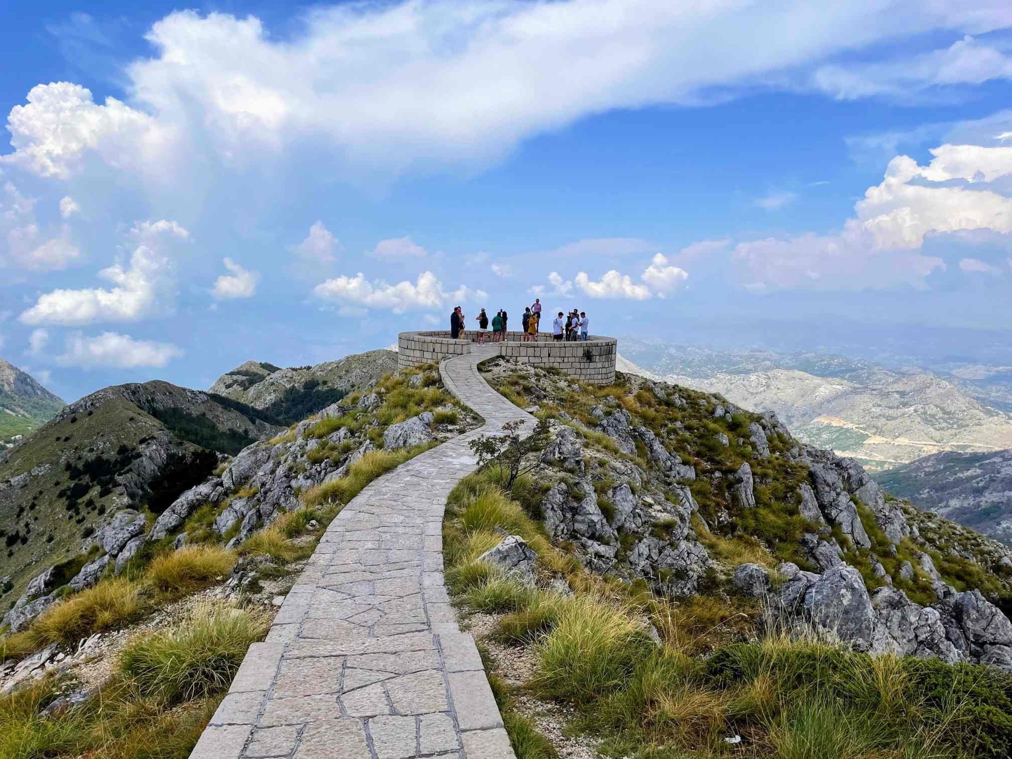 Mountain view from Mausoleum of Petar II Petrovic-Njegos lookout